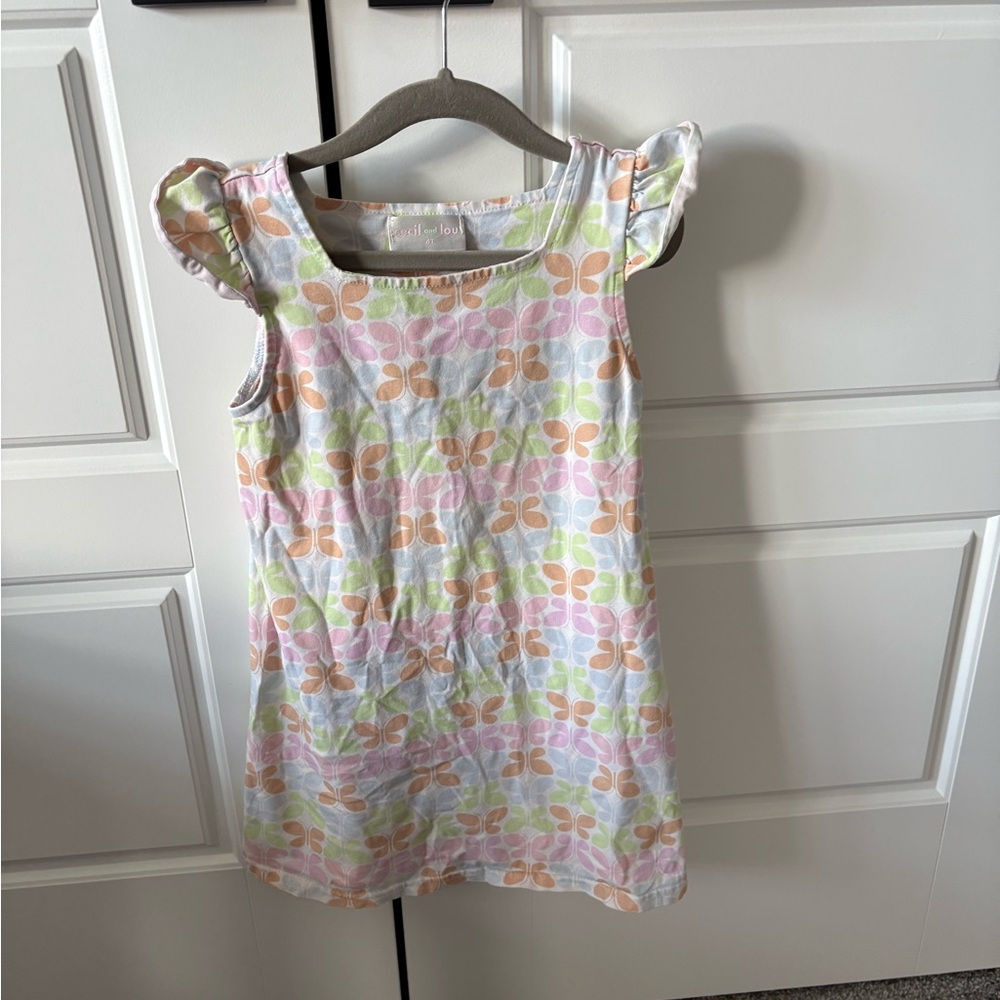 Cecil and Lou Butterfly Dress with Ruffled Sleeves